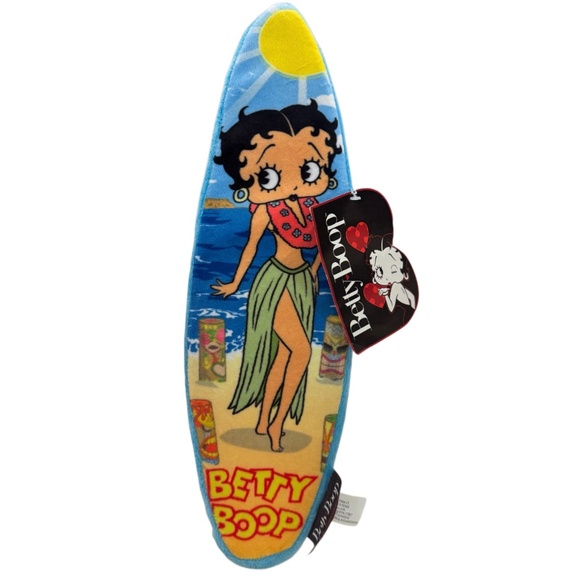 Betty Boop Surfboard Plush - Blue and Yellow - Picture 1 of 9